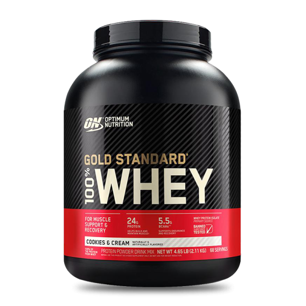 Proteina Gold Standard 100% Whey 5 Lb Cookies And Cream Optimum