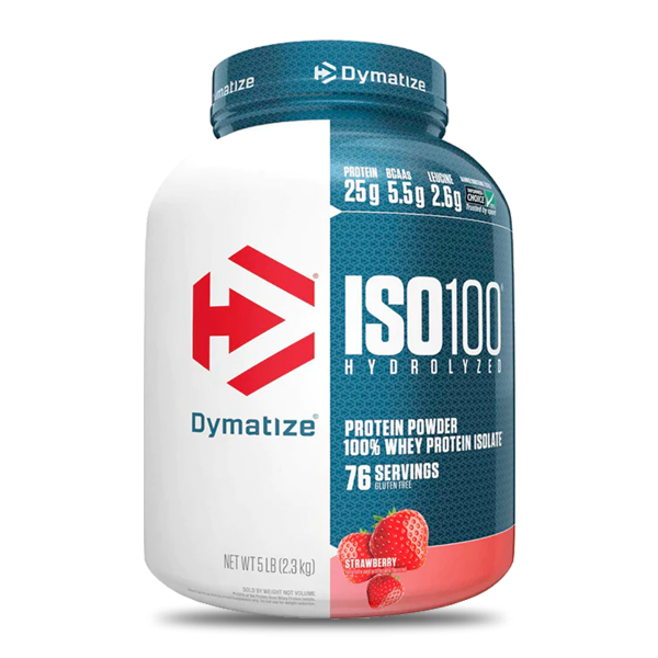 Proteina ISO 100 5 Lb Strawberry Dymatize