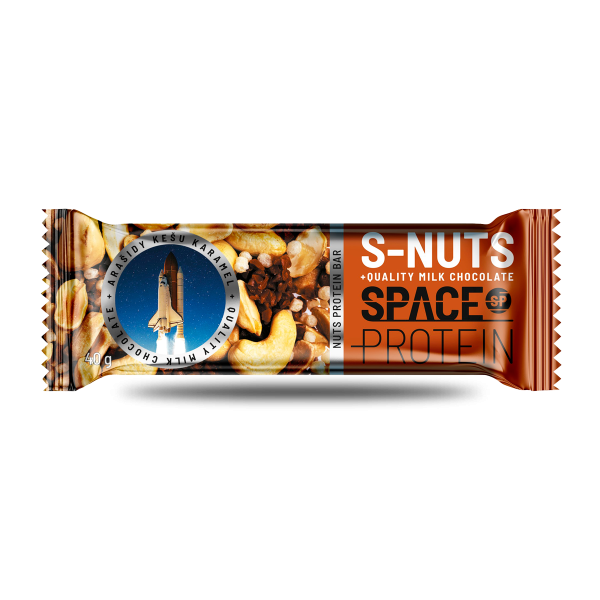 Barra Proteina S Nuts 40 G Cashew Caramel Space Protein