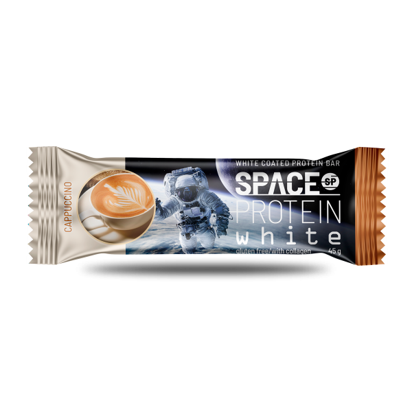 Barra Proteina White 45 G Cappuccino Space Protein