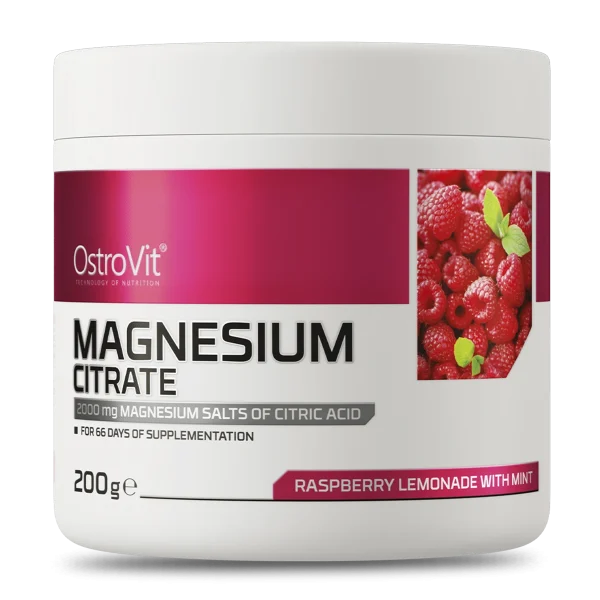Vitamina Magnesio Citrato 200 G Raspberry Lemonade With Mint Ostrovit