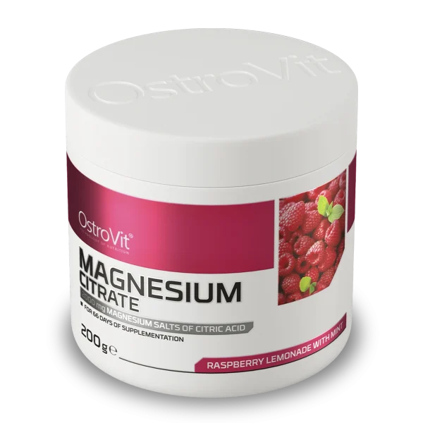 Vitamina Magnesio Citrato 200 G Raspberry Lemonade With Mint Ostrovit - Imagen 2