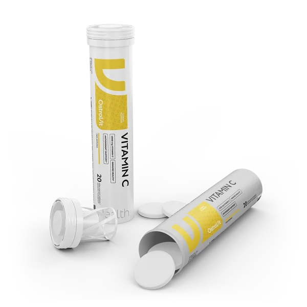 Vitamina C 1000 Mg 20 Tabs Lemon Ostrovit - Imagen 2