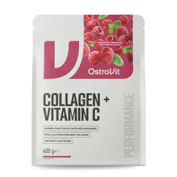 Colageno Vitamina C 400 G Raspberry Lemonade With Mint Ostrovit - Imagen 2