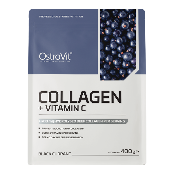 Colageno Vitamina C 400 G Black Currant Ostrovit - Imagen 2
