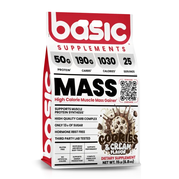 Gainer Mass 15 Lb Cookies And Cream Basic