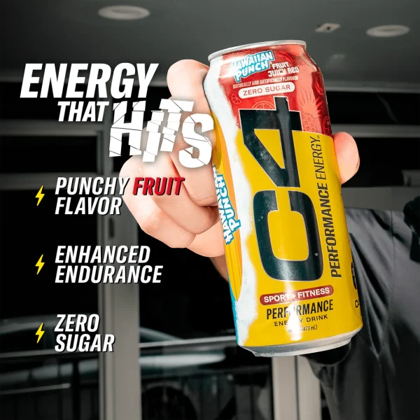 Energetica C4 Performance Energy 473 Ml Hawaiian Punch Fruit Juice Cellucor - Imagen 3