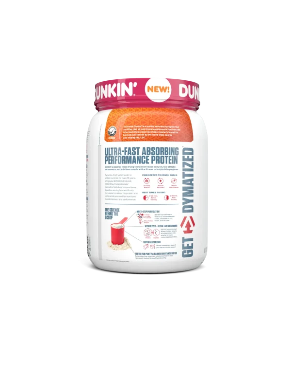 Proteina ISO 100 1.4 Lb Dunkin Glazed Donut Dymatize - Imagen 2