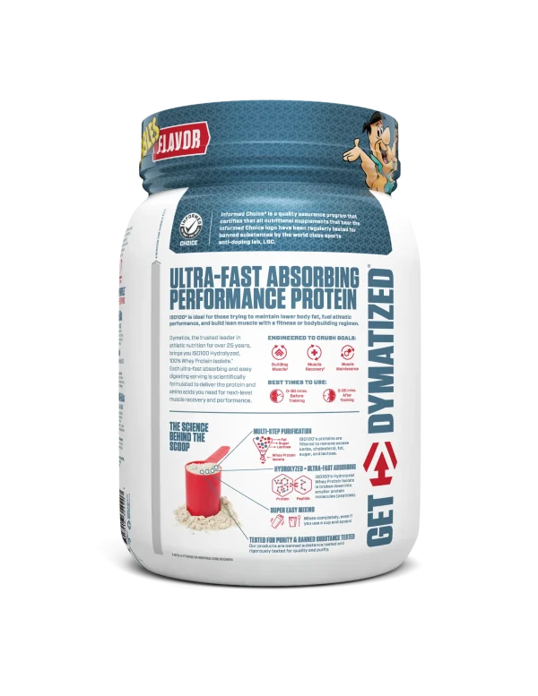 Proteina ISO 100 1.4 Lb Fruity Pebbles Dymatize - Imagen 3