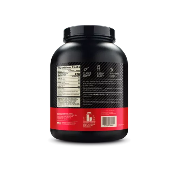 Proteina Gold Standard 100% Whey 5 Lb Delicious Strawberry Optimum - Imagen 2