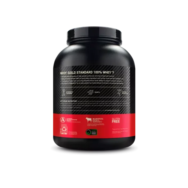 Proteina Gold Standard 100% Whey 5 Lb Delicious Strawberry Optimum - Imagen 3