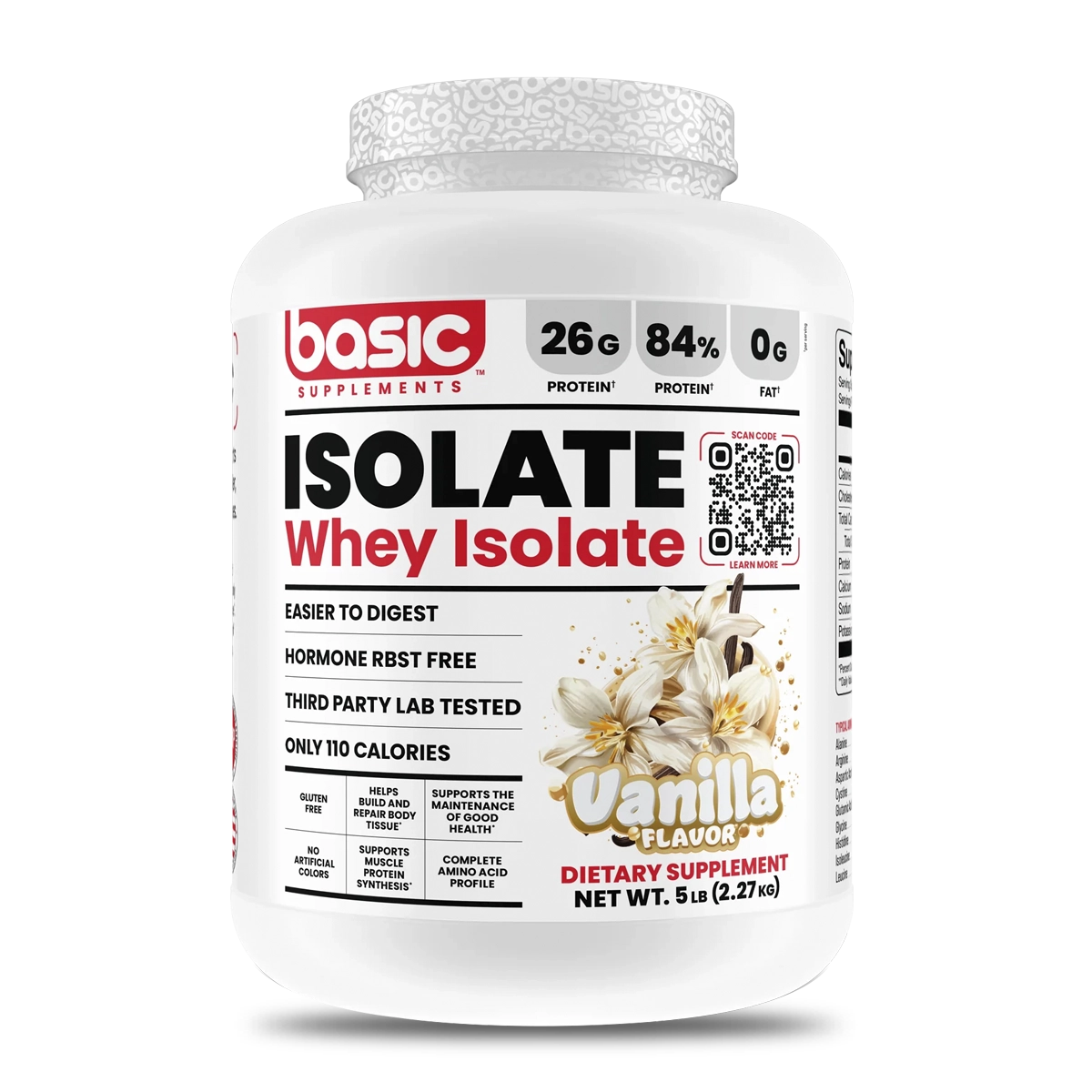 Basic Proteina Isolate 5 Lb Vanilla Suplementos al mayor