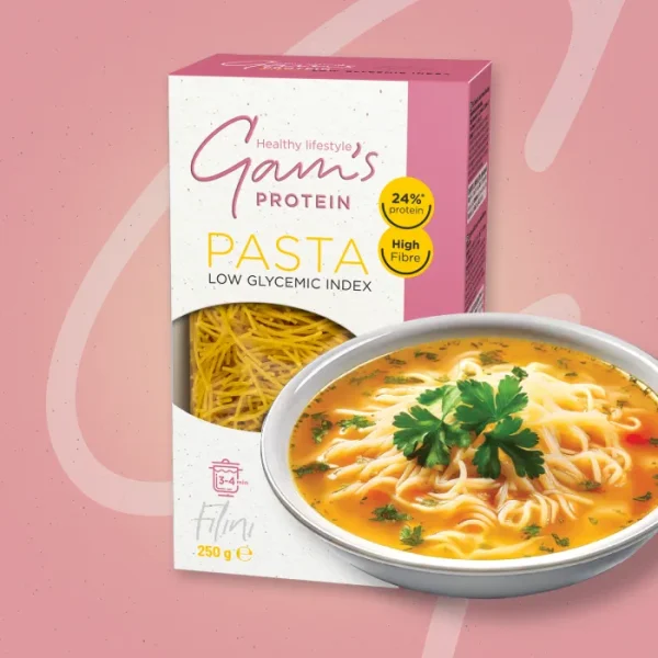 Snack Pasta Proteica Filini 250 G Gams - Imagen 2