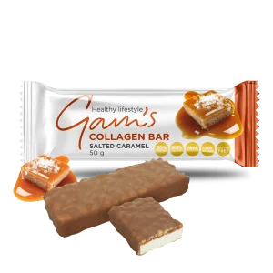 Barra Proteina Collagen 50 G Salted Caramel Gams