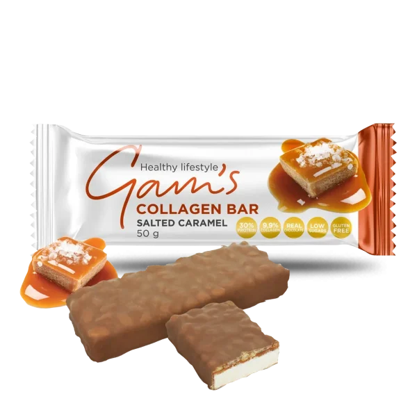 Barra Proteina Collagen 50 G Salted Caramel Gams