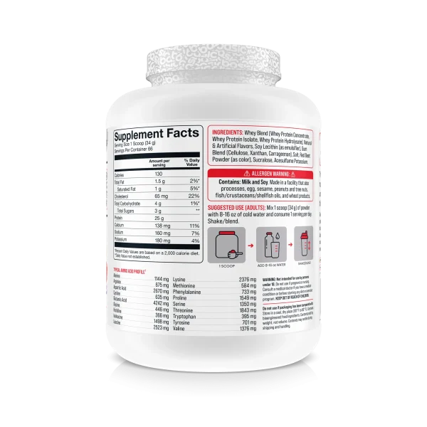 PROTEINA WHEY 5 LB BERRY SHORTCAKE BASIC - Imagen 2