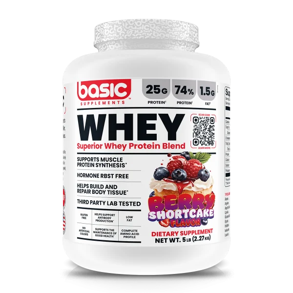 PROTEINA WHEY 5 LB BERRY SHORTCAKE BASIC