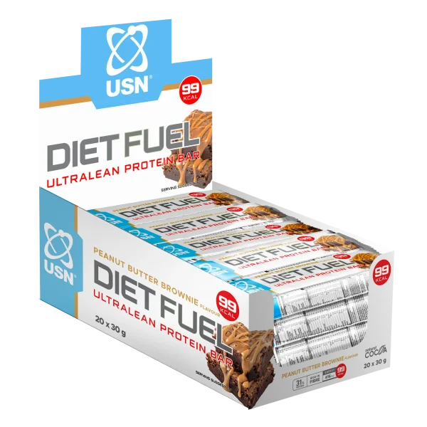 PRONTO CONSUMO: BARRA PROTEINA DIET FUEL 30 G PEANUT BUTTER BROWNIE USN - Imagen 2