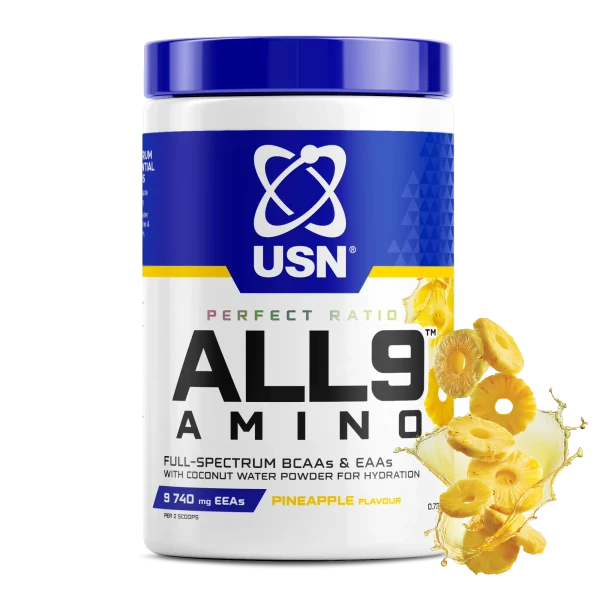 AMINO ALL 9 330 G PINEAPPLE USN - Imagen 2