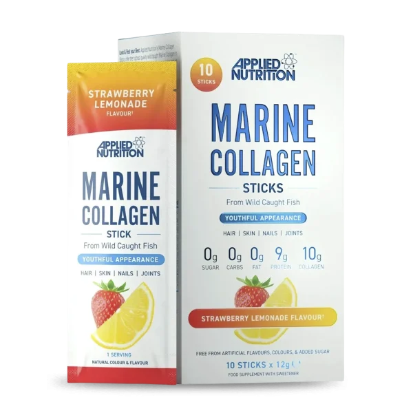 COLAGENO MARINO 12 G X 10 STICK STRAWBERRY LEMONADE Applied Nutrition