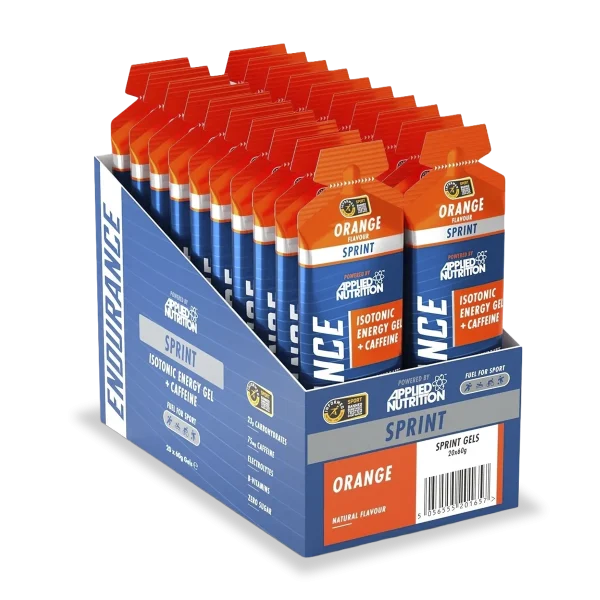 GEL SPRINT ISOTONIC ENERGY + CAFFEINE 60 ML ORANGE Applied Nutrition - Imagen 2