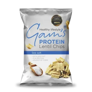 Snack Chips De Lenteja Proteica 65 G Sea Salt Gams