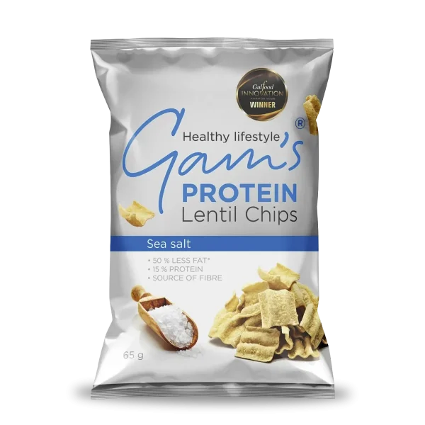 Snack Chips De Lenteja Proteica 65 G Sea Salt Gams