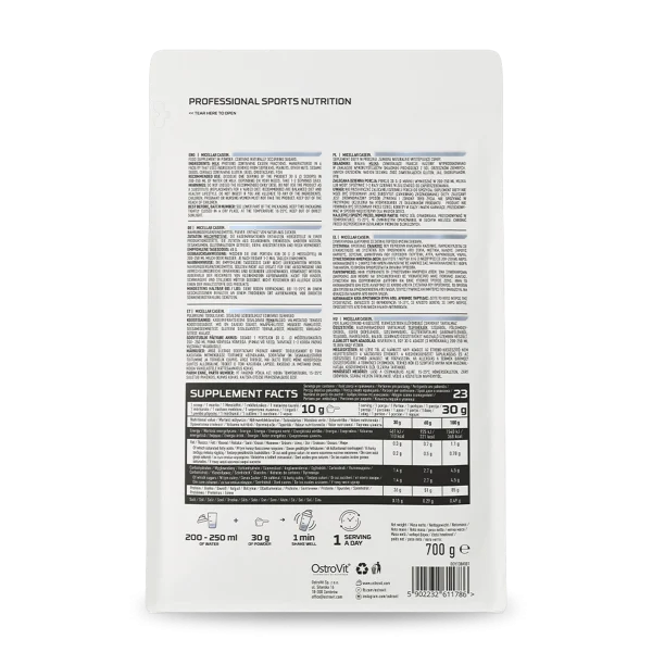 Caseina Micelar 700 G Sin Sabor Ostrovit - Imagen 3
