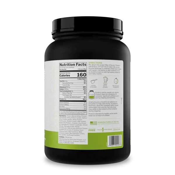 PROTEINA SOURCE 7 1.98 LB PISTACHIO RULE1 - Imagen 2