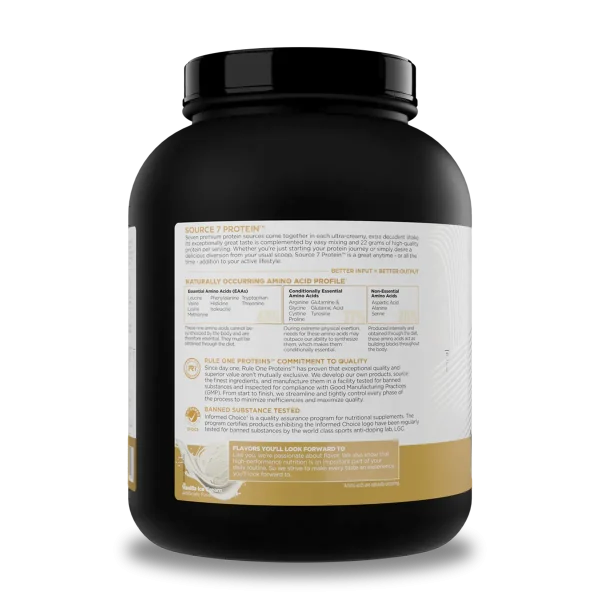 PROTEINA SOURCE 7 3.96 LB VANILLA RULE1 - Imagen 3