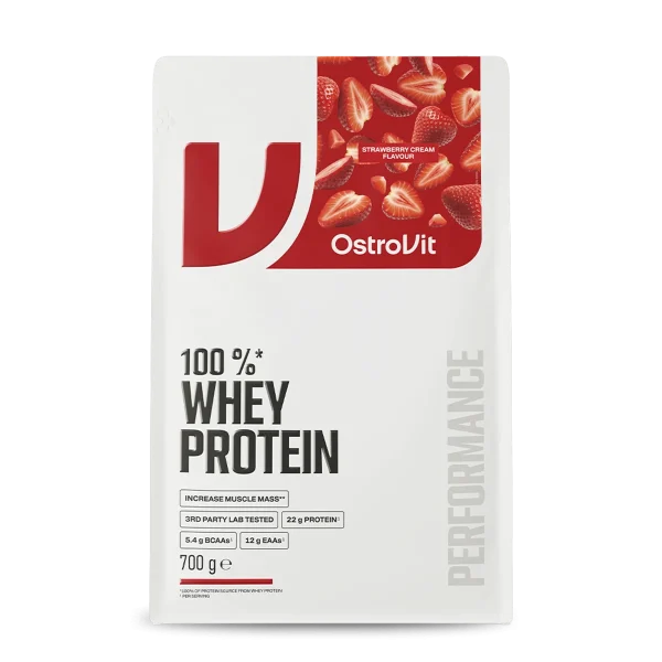 Proteina 100% Whey 700 G Strawberry Cream Ostrovit - Imagen 2
