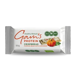SNACK BIO CRISPBREAD 50 G PUMPKIN SEEDS WITH CORIANDER GAMS