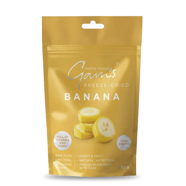 SNACK FRUTA PLATANO LIOFILIZADO 30 G GAMS