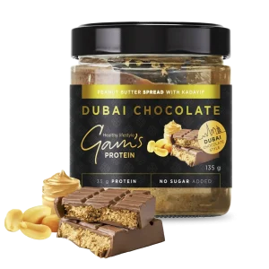 SNACK CREMA PARA UNTAR ESTILO CHOCOLATE DE DUBAI PEANUT BUTTER GAMS
