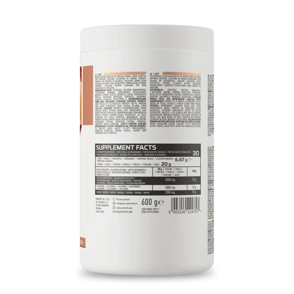 CREATINA CGT 600 G PEACH OSTROVIT - Imagen 2